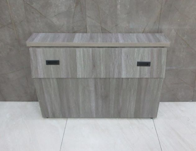 二手床頭櫃 灰橡色110公分一門收納床頭箱 3.5尺雙人床頭