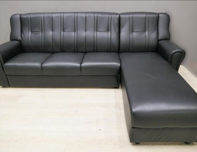 庫存新品出清 黑色1+2+3皮沙發組 多人沙發 客廳沙發椅 3