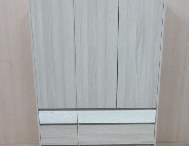 庫存新品出清 白橡木色120公分三門六抽4尺衣櫃 衣物收納櫃