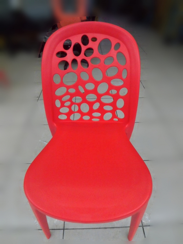 全新庫存出清純白色塑料普普風戶外休閒椅 餐桌椅 咖啡桌椅 另有紅黑色 2