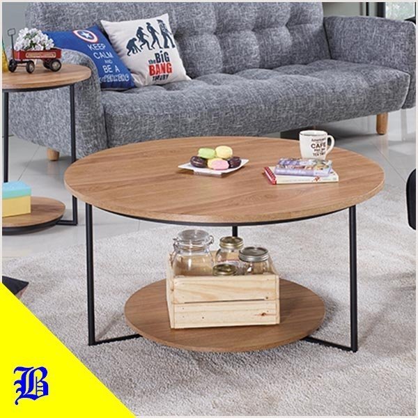 全新台灣製造圓形大茶几 客廳置物桌 沙發矮桌 和室桌 咖啡桌 1
