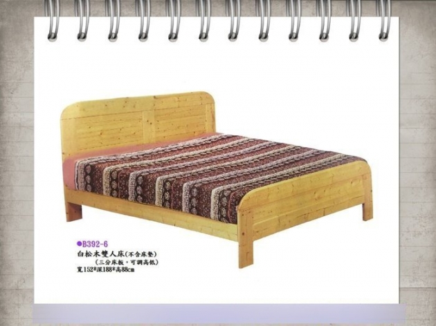 全新白松木雙人床架 組合式床架雙人床 松木雙人床組高度可調 1