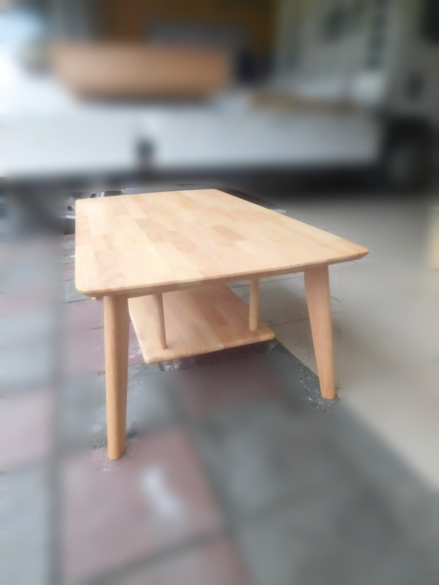 全新原木色全實木110公分大茶几 客廳置物桌 沙發桌 矮桌 3