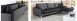 全新時尚黑左右L型布沙發皮坐墊 辦公沙發 會客沙發 客廳沙發