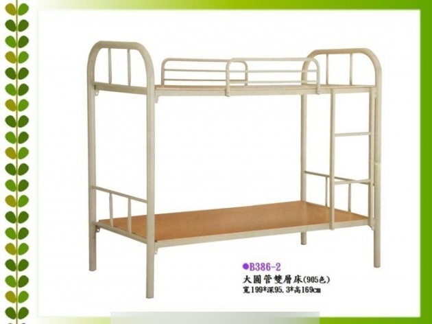 全新大圓管雙層床 鐵製上下鋪單人床 鐵製床架 3尺上下鋪床架 1