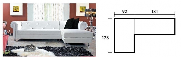全新古典純白鉚釘風L型透氣皮沙發 客廳沙發 辦公會客休閒沙發 3