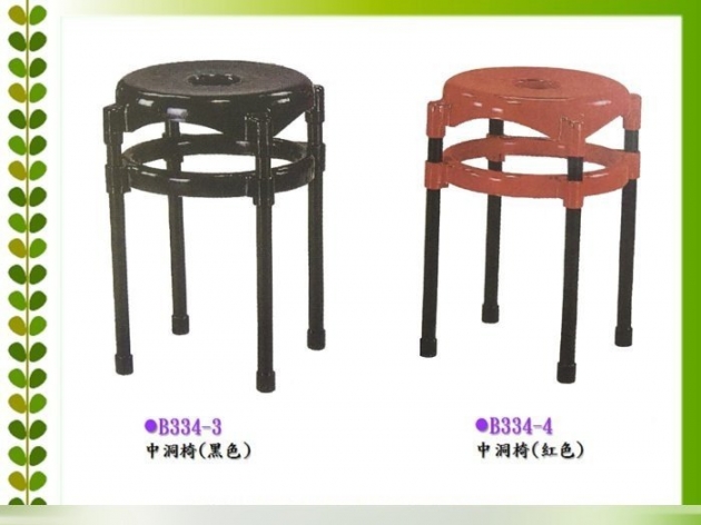 全新餐廳用中洞椅 板凳可堆疊 辦桌餐廳小吃店適用 紅黑兩色 2