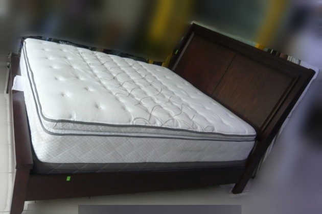 二手美國進口加大床組 頂級雙人床+獨立筒床墊 實木雙人床架 3
