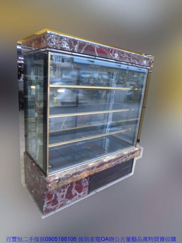 二手大理石150公分直立式冷藏蛋糕展示櫃 冷藏展示櫃 直立式蛋糕櫃 小吃店展示櫃 3