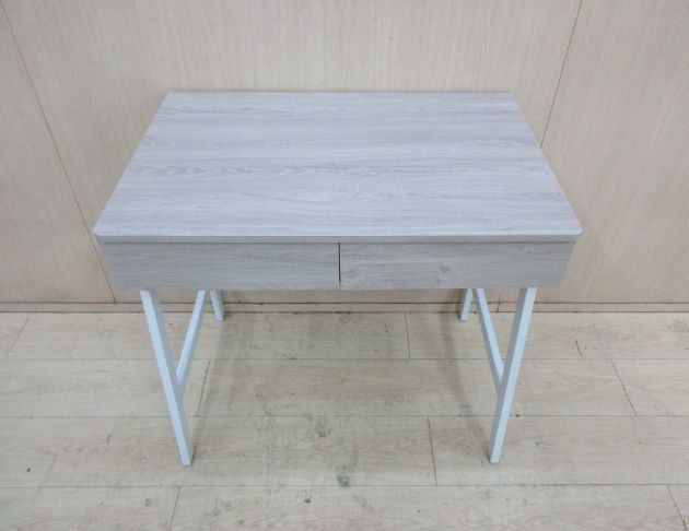 庫存新品出清 白橡木色80公分兩抽電腦桌 書桌 寫字桌 工作桌 2