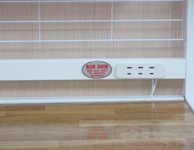 二手餐廚櫃 木紋白64公分兩抽電器架 餐櫃 收納架 置物架  4