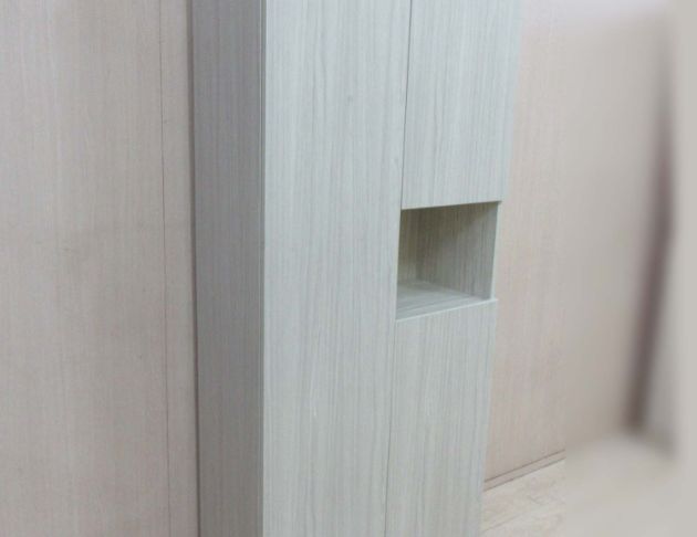 二手鞋櫥 白橡木色81公分三門鞋櫃 玄關收納櫃 落地置物櫃 3