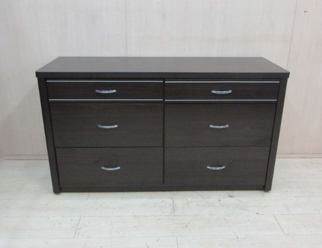 二手斗櫃 胡桃色152公分六抽收納櫃 六斗櫃 抽屜櫃 置物櫃