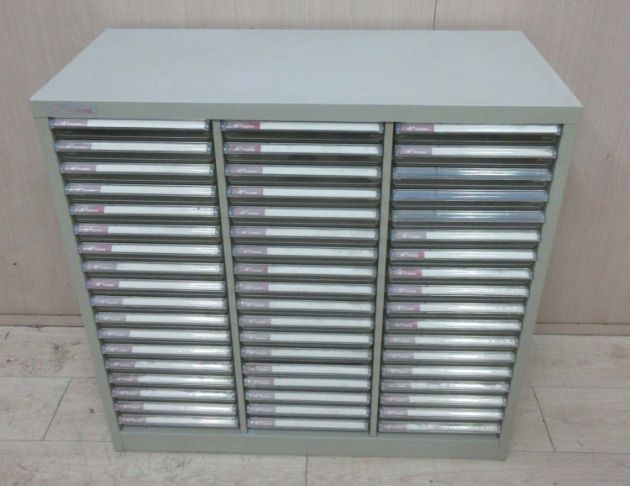 二手鐵櫃 灰色90公分五十四抽文件櫃 OA辦公鐵櫃 資料櫃 