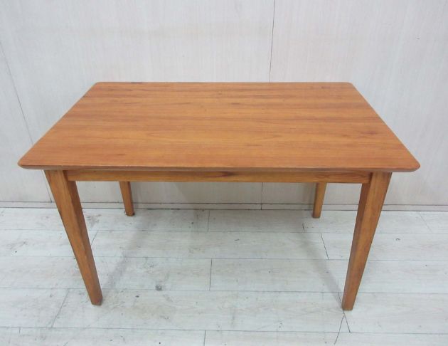 二手餐桌 柚木色120公分小戶型餐桌 用餐桌 廚房餐桌 木桌