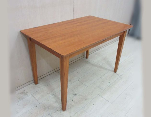 二手餐桌 柚木色120公分小戶型餐桌 用餐桌 廚房餐桌 木桌 2