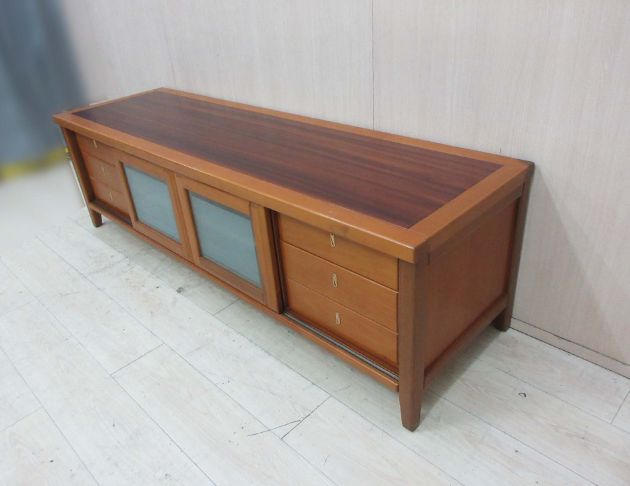 二手電視櫃 柚木色189公分兩門四抽櫃TV櫃 客廳實木收納長櫃 5