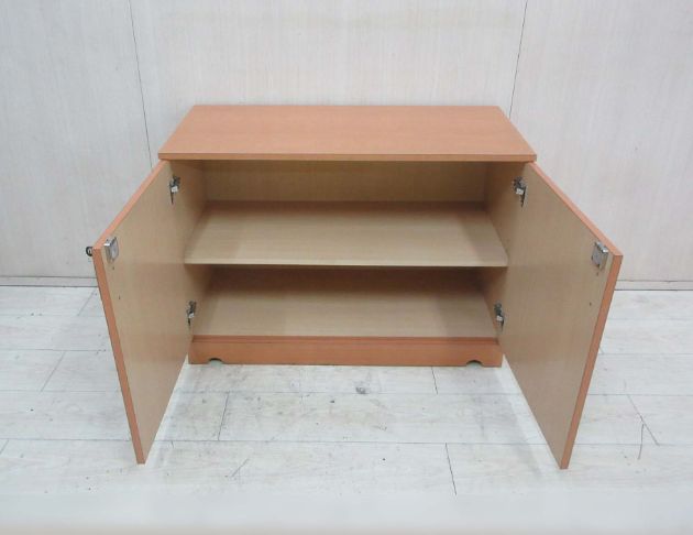 二手置物櫃 山毛櫸100公分兩門邊櫃 收納櫃 文件櫥櫃 鞋櫃 2