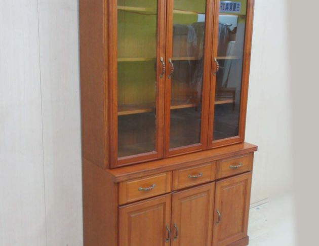 二手餐櫃 柚木色120公分六門三抽高餐櫃 碗盤收納櫃 廚房餐櫃 4
