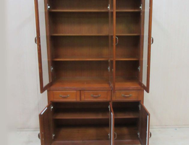 二手餐櫃 柚木色120公分六門三抽高餐櫃 碗盤收納櫃 廚房餐櫃 2