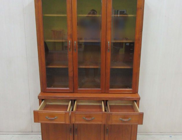 二手餐櫃 柚木色120公分六門三抽高餐櫃 碗盤收納櫃 廚房餐櫃 3