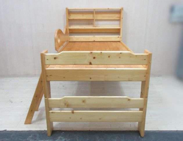 二手床架 揚龍211公分實木高腳床 3.5尺單人床架 兒童床組