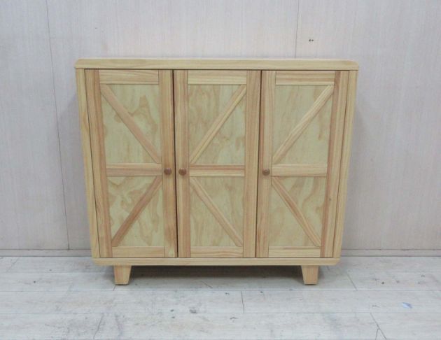 新品庫存出清 原木色120公分三門鞋櫃 玄關置物櫃 收納櫃