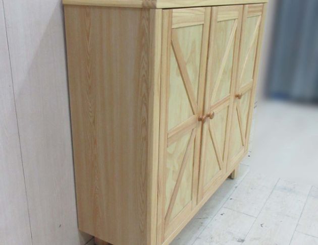 新品庫存出清 原木色120公分三門鞋櫃 玄關置物櫃 收納櫃 3