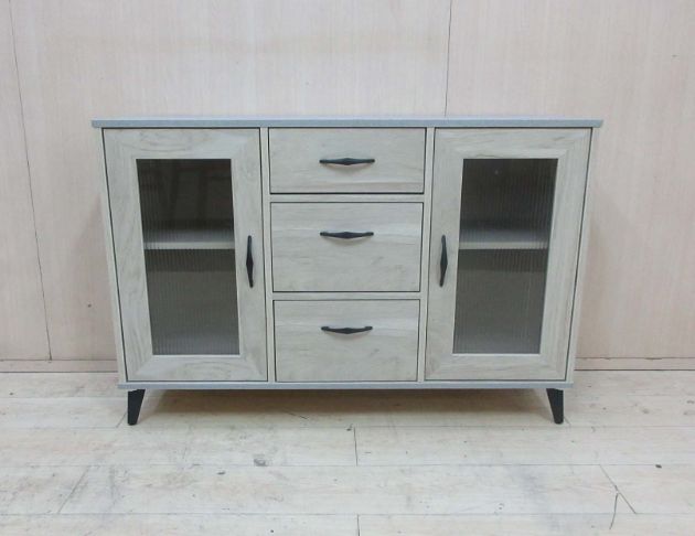 全新新品出清 原橡色117公分兩門三抽餐櫃 碗盤收納櫃 電器櫃