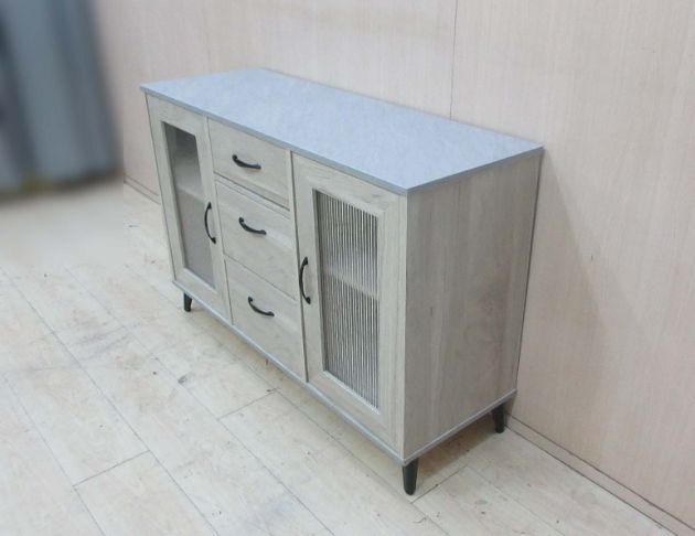 全新新品出清 原橡色117公分兩門三抽餐櫃 碗盤收納櫃 電器櫃 5