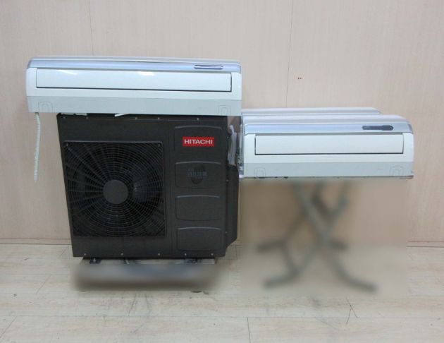 二手冷氣 日立10.1KW一對三分離式冷氣 一級變頻冷暖空調