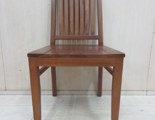 二手餐桌椅 詩肯46公分柚木餐椅 用餐椅 靠背椅 椅子 木椅