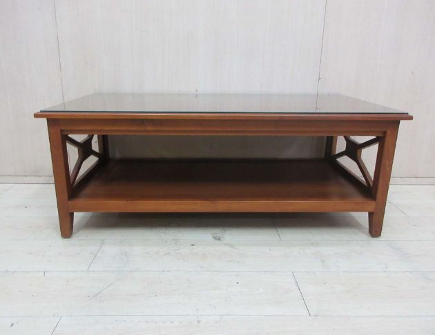 二手茶几 詩肯121公分柚木客廳桌 沙發桌 實木桌 桌子 矮桌