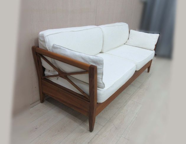 二手沙發 詩肯195公分柚木沙發 雙人沙發 木頭椅 客廳沙發椅 4