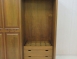 二手衣櫥 樟木色181公分鄉村風兩門五抽衣櫃 6尺實木衣櫃