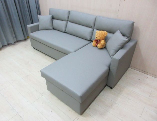 庫存新品出清 淺灰色222公分多功能沙發床 懶人沙發 休閒沙發 5