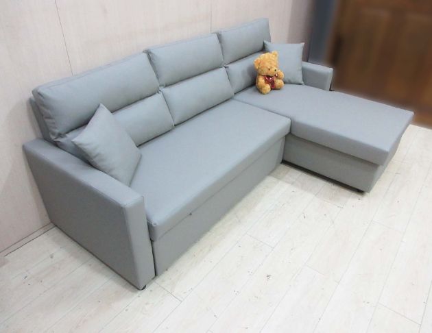 庫存新品出清 淺灰色222公分多功能沙發床 懶人沙發 休閒沙發 4