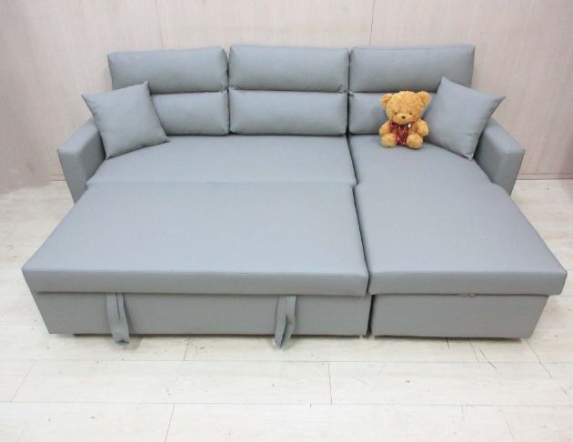 庫存新品出清 淺灰色222公分多功能沙發床 懶人沙發 休閒沙發 2