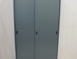 二手鐵櫃 鐵灰色90公分兩門文件櫃 推門置物櫃 內務櫃 辦公櫃 