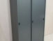 二手鐵櫃 鐵灰色90公分兩門文件櫃 推門置物櫃 內務櫃 辦公櫃 