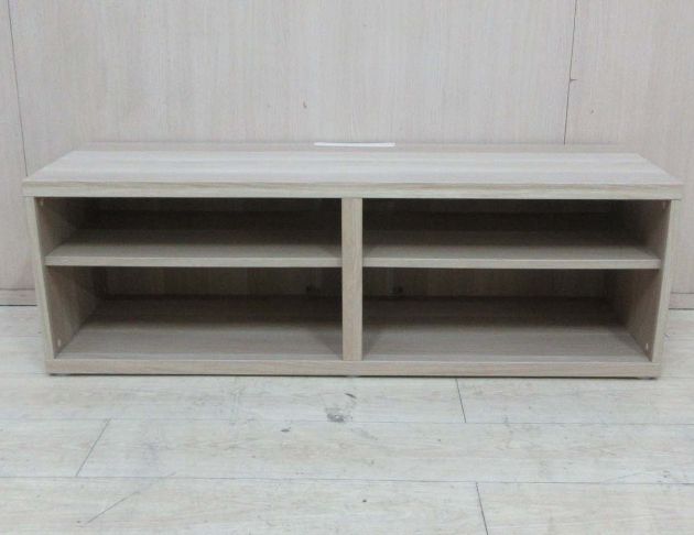 二手電視櫃 白橡色121公分開放式TV櫃 客廳置物櫃 矮長櫃