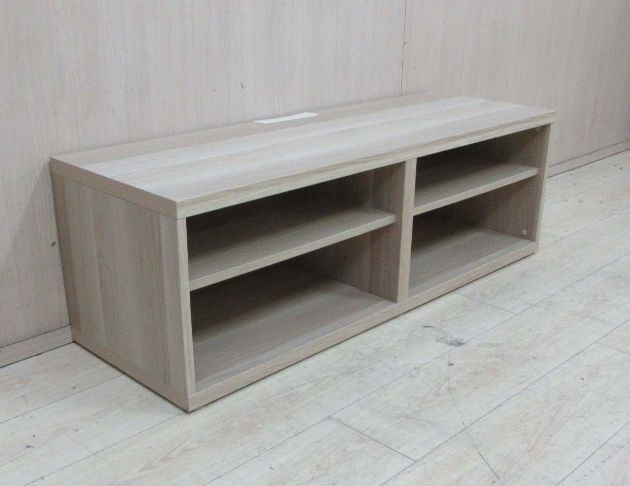 二手電視櫃 白橡色121公分開放式TV櫃 客廳置物櫃 矮長櫃 2