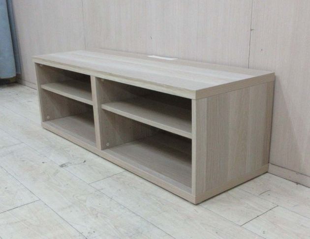 二手電視櫃 白橡色121公分開放式TV櫃 客廳置物櫃 矮長櫃 3