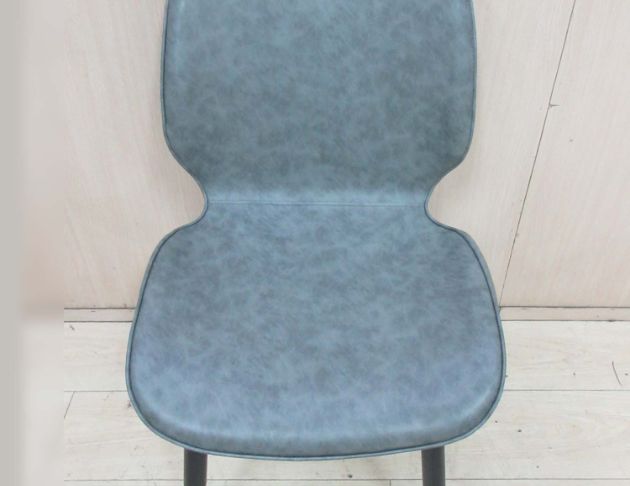 二手餐桌椅 北歐風47公分皮餐椅 靠背椅 用餐椅 椅子 咖啡椅  2