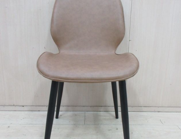 二手餐桌椅 北歐風47公分皮餐椅 靠背椅 用餐椅 椅子 咖啡椅  3