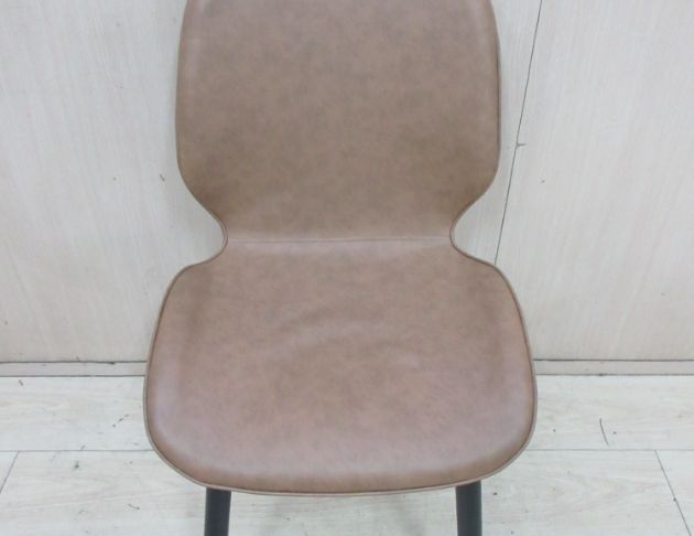 二手餐桌椅 北歐風47公分皮餐椅 靠背椅 用餐椅 椅子 咖啡椅  4