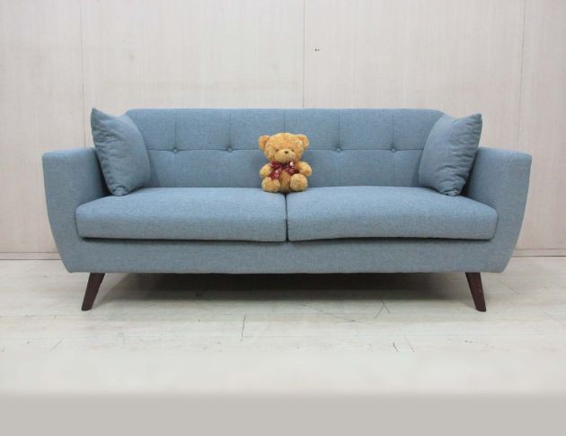 二手沙發 灰色190公分雙人布沙發 休閒沙發 客廳沙發 沙發椅