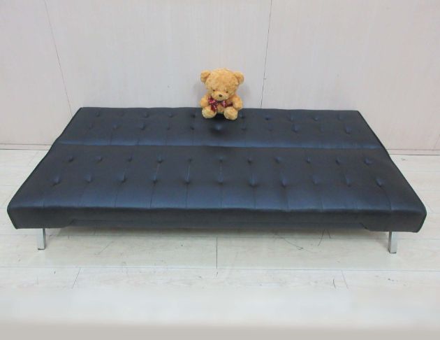 二手沙發床 黑色180公分折合沙發 懶人沙發 沙發椅 折合床 3