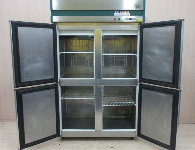 二手冰箱 銀色122公升四門營業用冰箱 上凍下藏 廚房冰箱 2