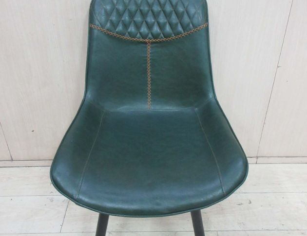 二手餐桌椅 綠色52公分餐椅 靠背椅 休閒椅 椅子 洽談椅